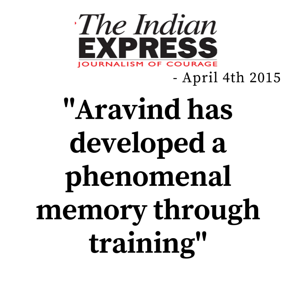 Press mention about Aravind Pasupathy